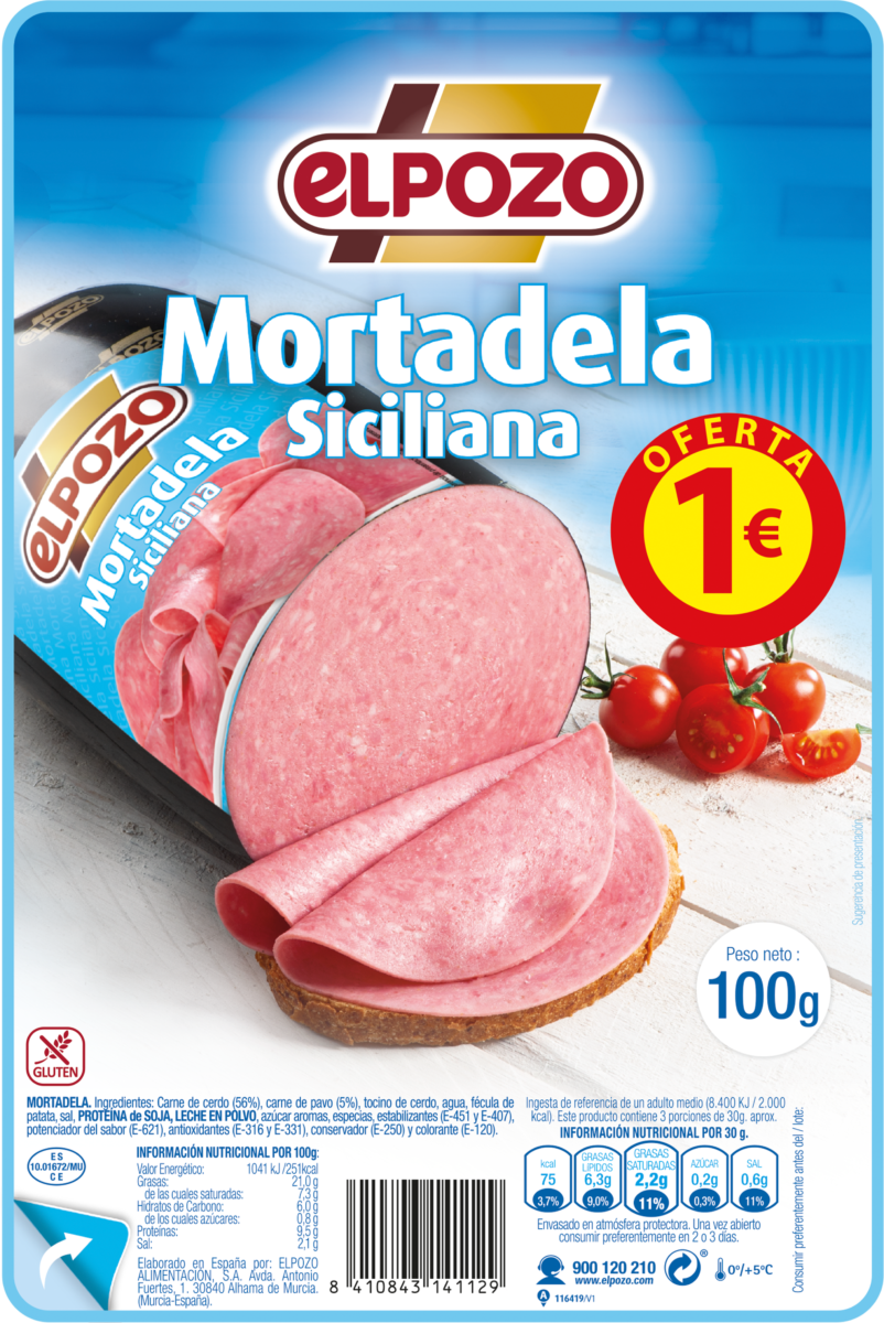 Mortadela Siciliana Min Elpozo300g